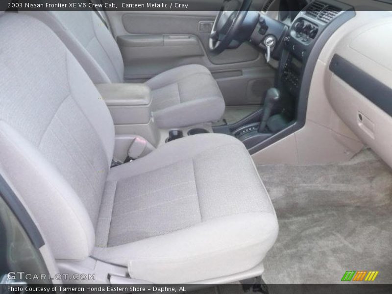 Canteen Metallic / Gray 2003 Nissan Frontier XE V6 Crew Cab