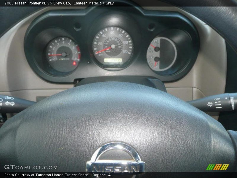 Canteen Metallic / Gray 2003 Nissan Frontier XE V6 Crew Cab