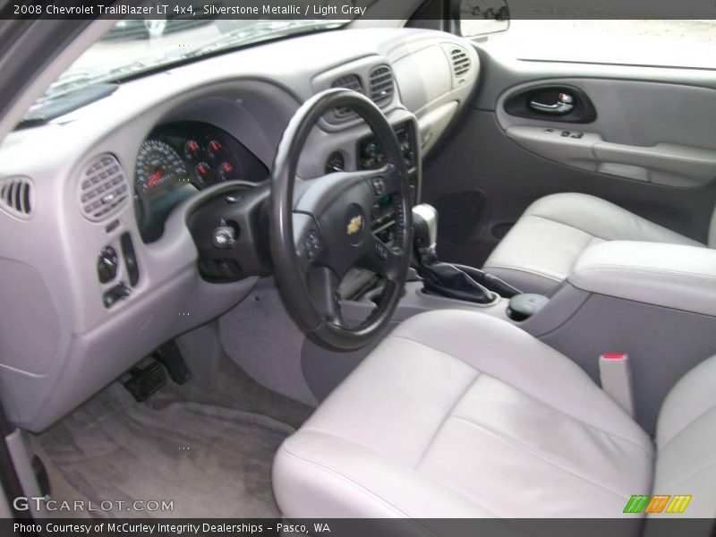 Silverstone Metallic / Light Gray 2008 Chevrolet TrailBlazer LT 4x4
