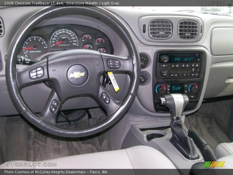 Silverstone Metallic / Light Gray 2008 Chevrolet TrailBlazer LT 4x4