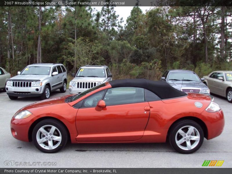 Sunset Pearlescent / Dark Charcoal 2007 Mitsubishi Eclipse Spyder GS