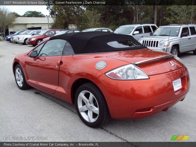 Sunset Pearlescent / Dark Charcoal 2007 Mitsubishi Eclipse Spyder GS