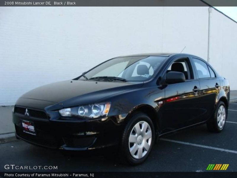 Black / Black 2008 Mitsubishi Lancer DE
