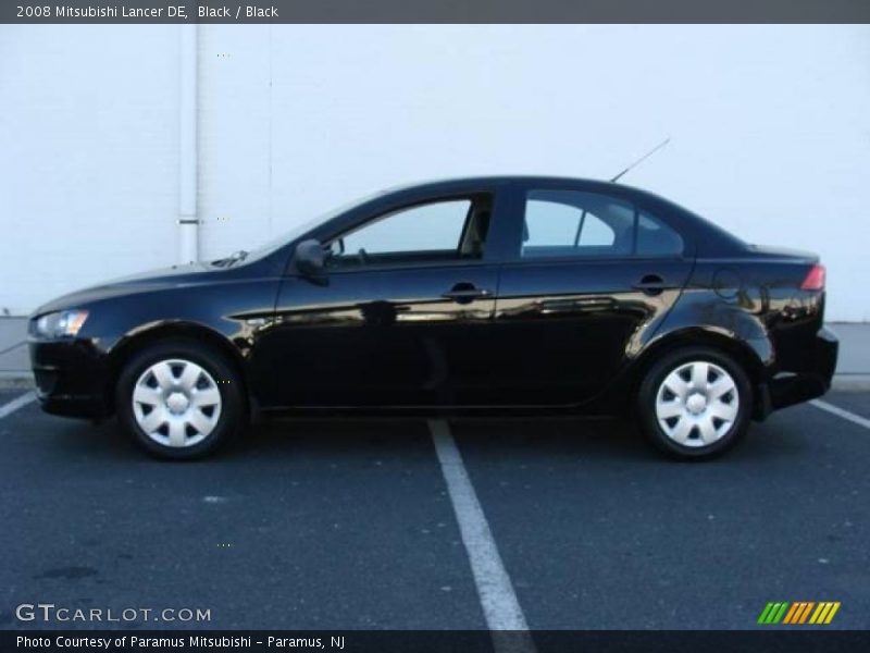 Black / Black 2008 Mitsubishi Lancer DE