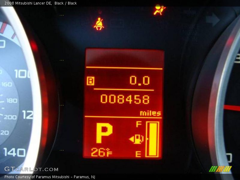Black / Black 2008 Mitsubishi Lancer DE