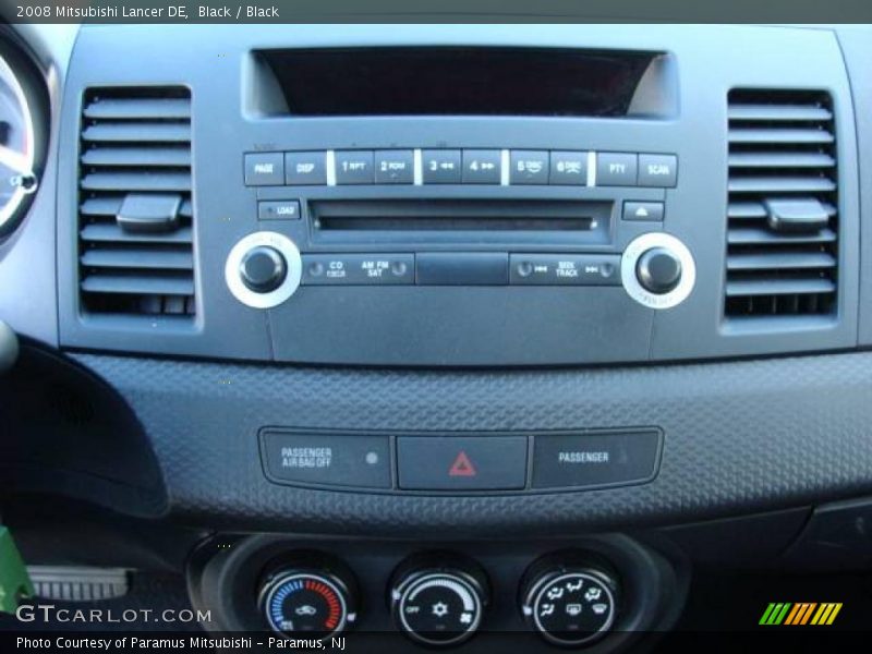 Black / Black 2008 Mitsubishi Lancer DE