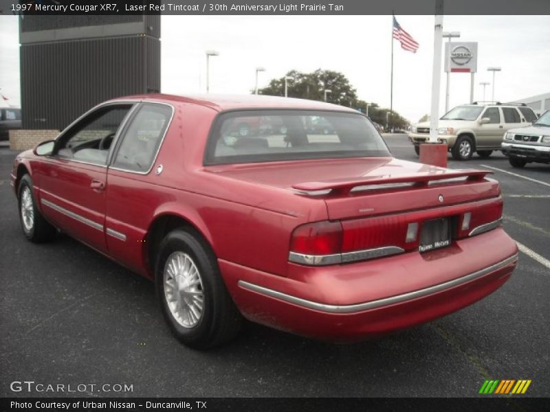 Laser Red Tintcoat / 30th Anniversary Light Prairie Tan 1997 Mercury Cougar XR7