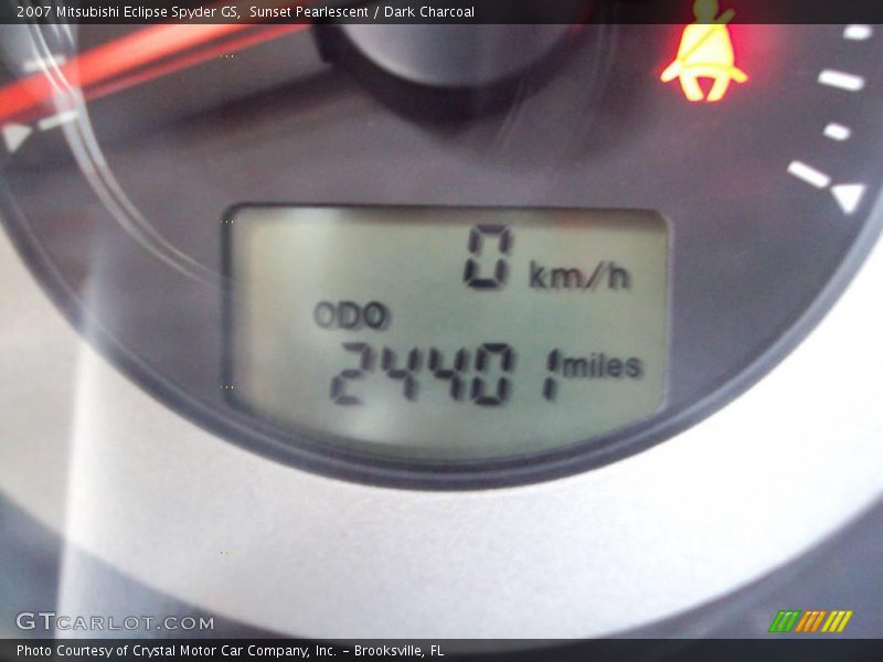 Sunset Pearlescent / Dark Charcoal 2007 Mitsubishi Eclipse Spyder GS