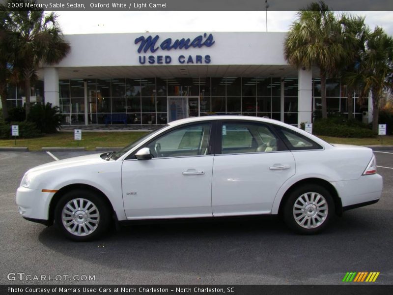 Oxford White / Light Camel 2008 Mercury Sable Sedan