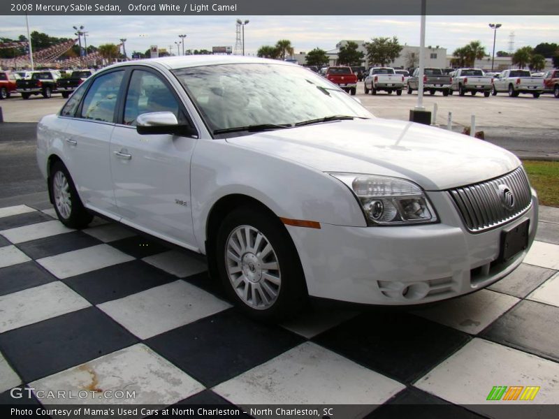 Oxford White / Light Camel 2008 Mercury Sable Sedan