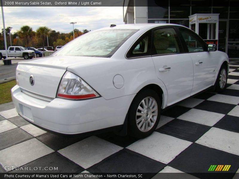 Oxford White / Light Camel 2008 Mercury Sable Sedan