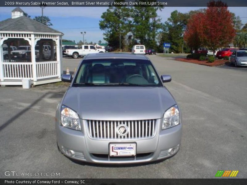 Brilliant Silver Metallic / Medium Dark Flint/Light Stone 2009 Mercury Sable Premier Sedan