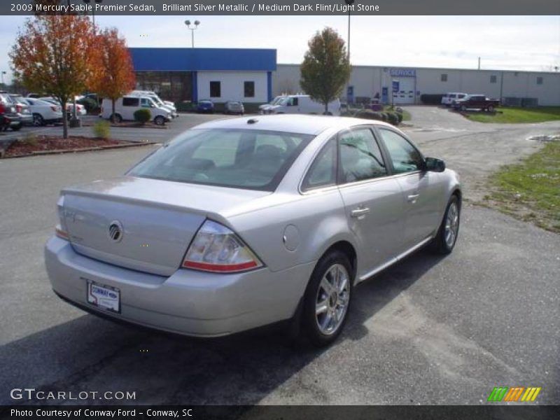 Brilliant Silver Metallic / Medium Dark Flint/Light Stone 2009 Mercury Sable Premier Sedan