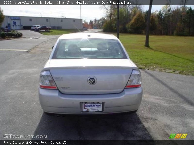 Brilliant Silver Metallic / Medium Dark Flint/Light Stone 2009 Mercury Sable Premier Sedan