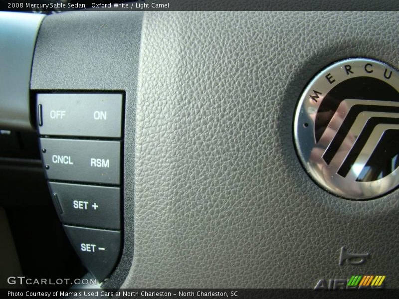 Oxford White / Light Camel 2008 Mercury Sable Sedan