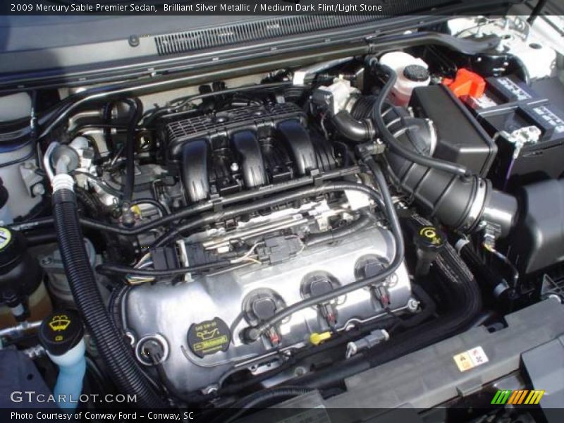Brilliant Silver Metallic / Medium Dark Flint/Light Stone 2009 Mercury Sable Premier Sedan