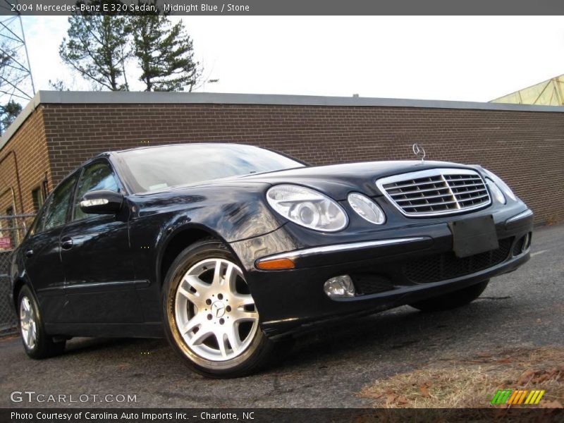 Midnight Blue / Stone 2004 Mercedes-Benz E 320 Sedan