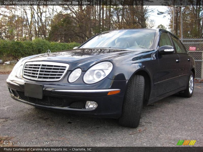 Midnight Blue / Stone 2004 Mercedes-Benz E 320 Sedan