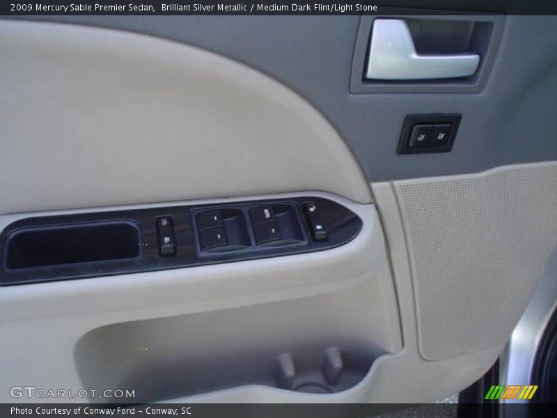 Brilliant Silver Metallic / Medium Dark Flint/Light Stone 2009 Mercury Sable Premier Sedan