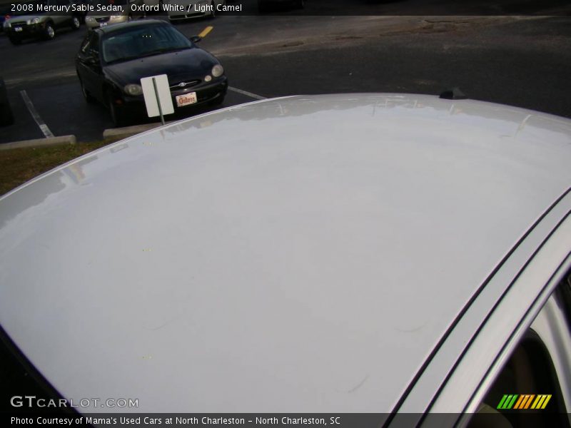 Oxford White / Light Camel 2008 Mercury Sable Sedan