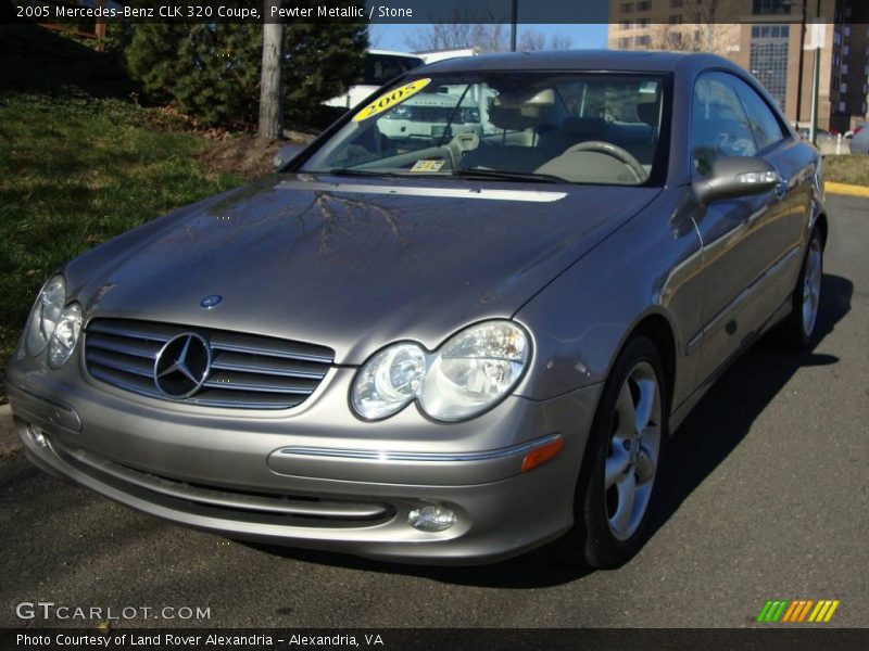 Pewter Metallic / Stone 2005 Mercedes-Benz CLK 320 Coupe