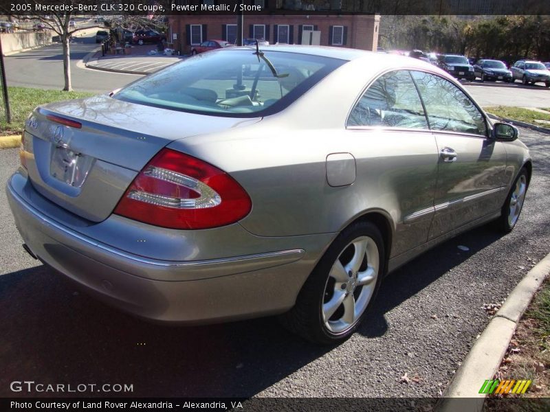 Pewter Metallic / Stone 2005 Mercedes-Benz CLK 320 Coupe