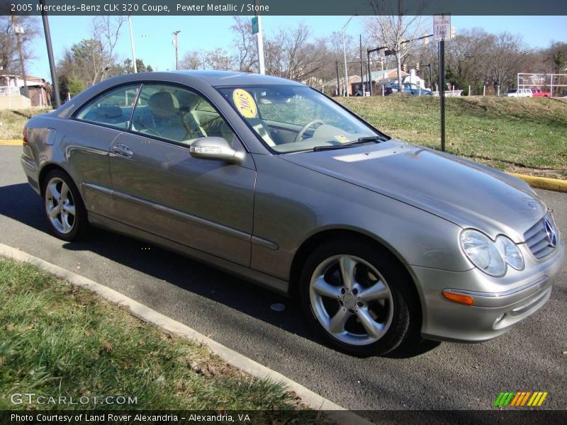 Pewter Metallic / Stone 2005 Mercedes-Benz CLK 320 Coupe