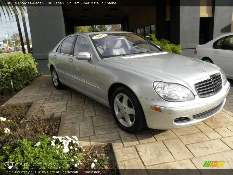 Brilliant Silver Metallic / Stone 2005 Mercedes-Benz S 500 Sedan