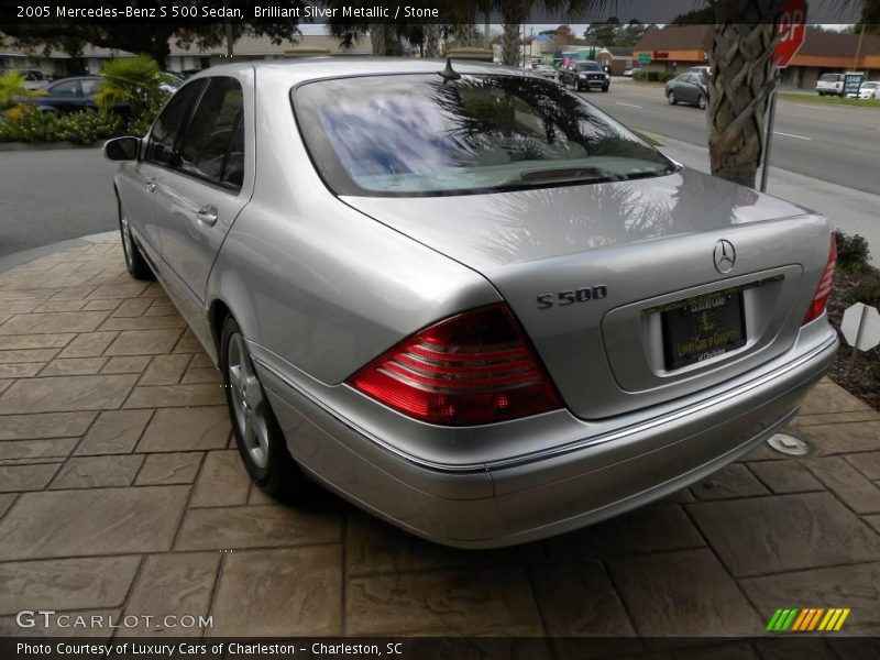 Brilliant Silver Metallic / Stone 2005 Mercedes-Benz S 500 Sedan