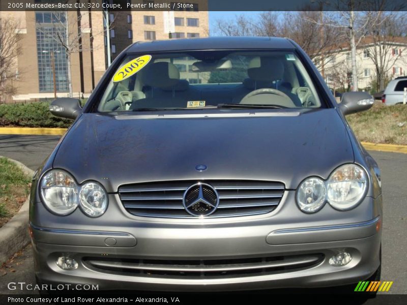 Pewter Metallic / Stone 2005 Mercedes-Benz CLK 320 Coupe