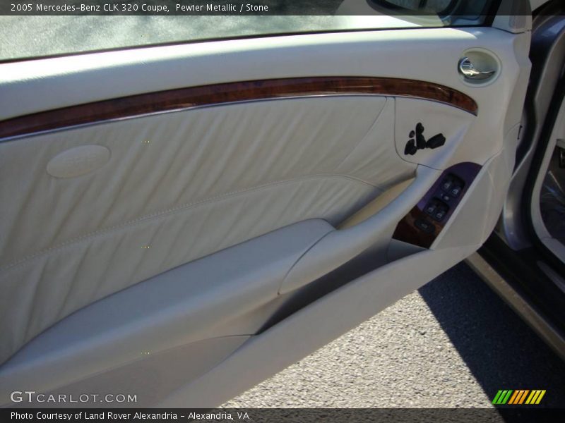 Pewter Metallic / Stone 2005 Mercedes-Benz CLK 320 Coupe