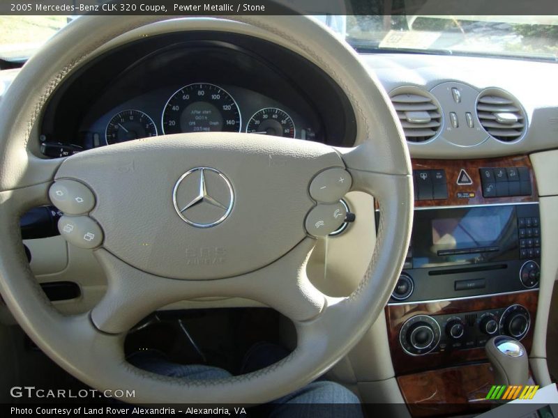 Pewter Metallic / Stone 2005 Mercedes-Benz CLK 320 Coupe