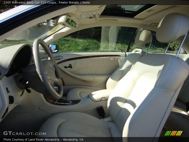 Pewter Metallic / Stone 2005 Mercedes-Benz CLK 320 Coupe