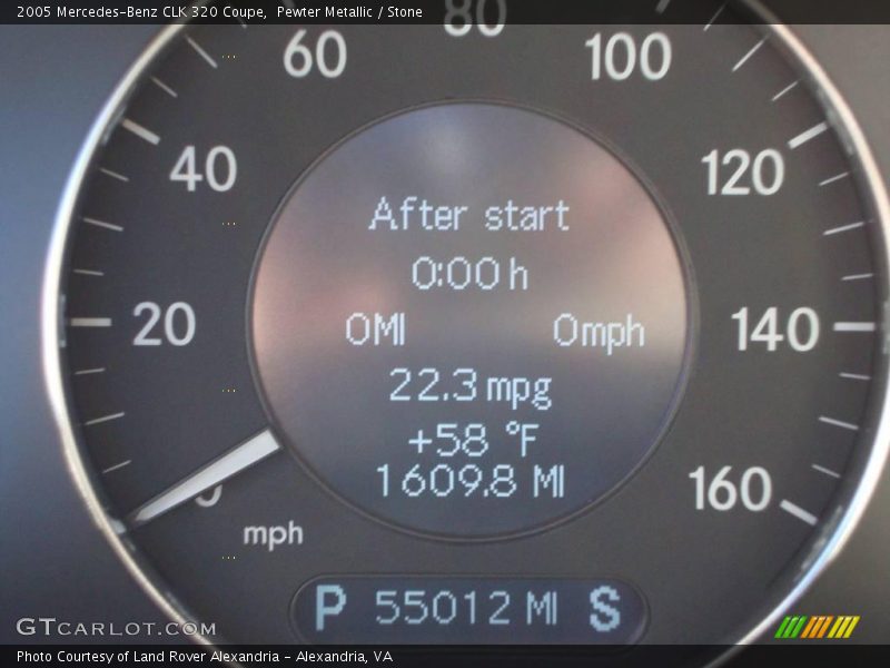 Pewter Metallic / Stone 2005 Mercedes-Benz CLK 320 Coupe