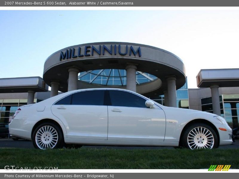 Alabaster White / Cashmere/Savanna 2007 Mercedes-Benz S 600 Sedan