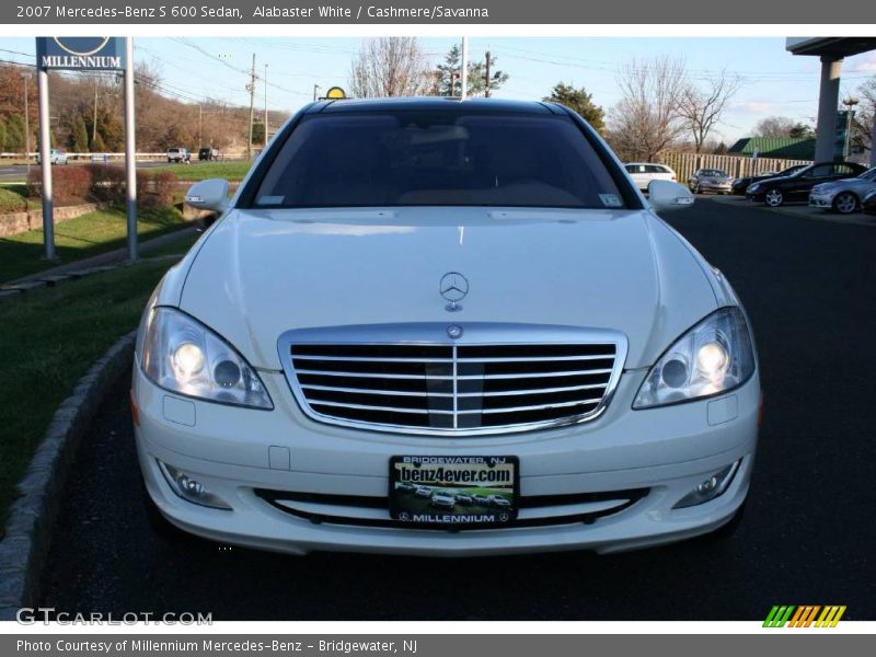 Alabaster White / Cashmere/Savanna 2007 Mercedes-Benz S 600 Sedan