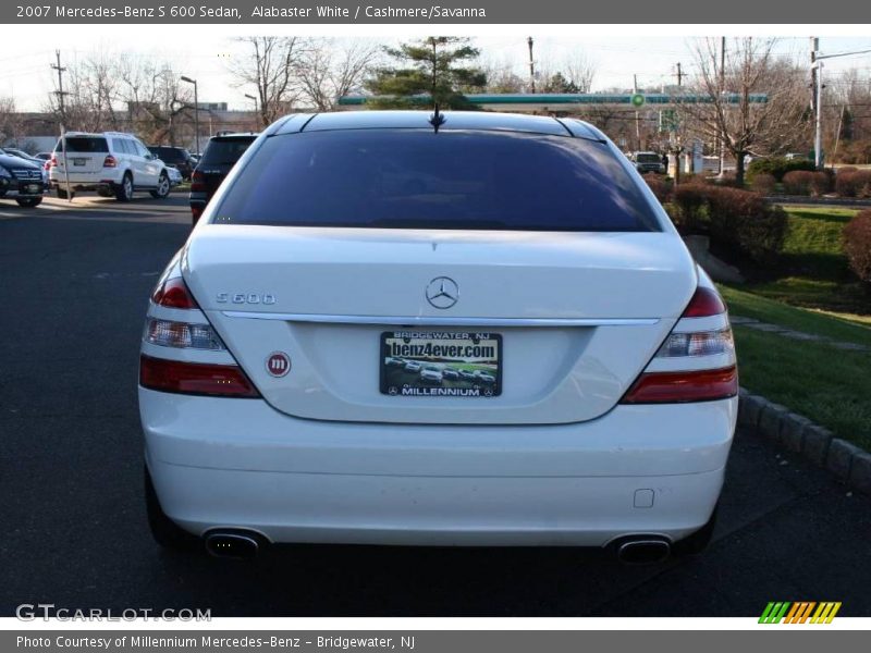 Alabaster White / Cashmere/Savanna 2007 Mercedes-Benz S 600 Sedan