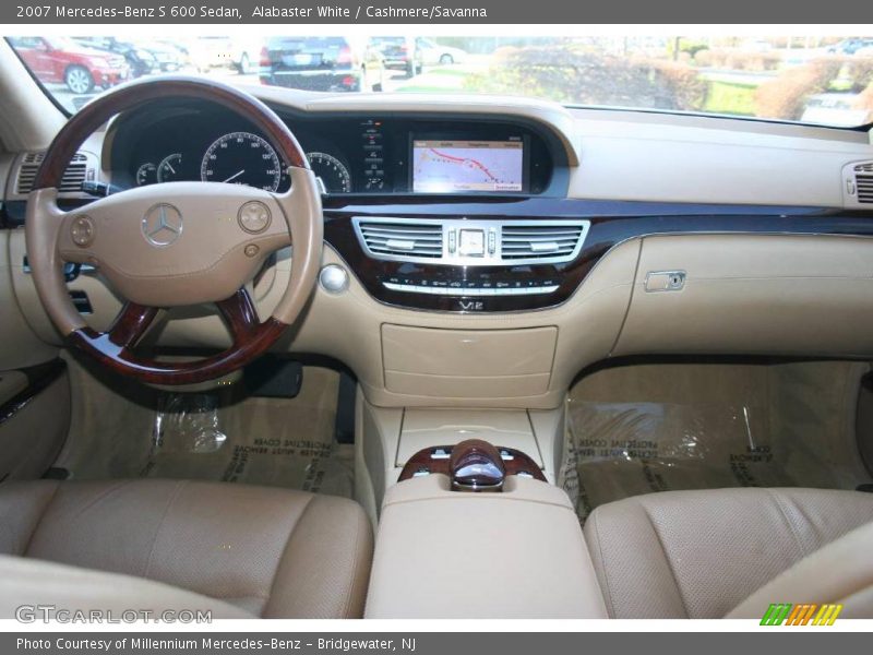 Alabaster White / Cashmere/Savanna 2007 Mercedes-Benz S 600 Sedan