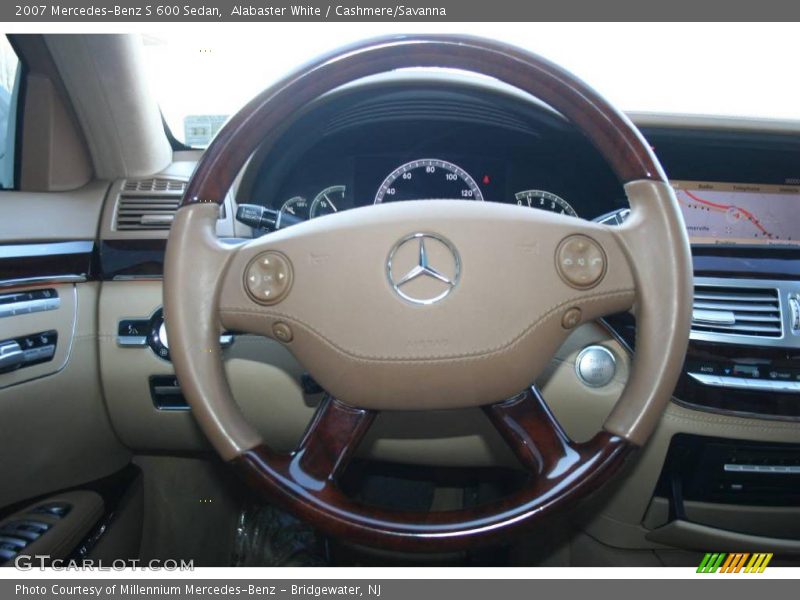 Alabaster White / Cashmere/Savanna 2007 Mercedes-Benz S 600 Sedan