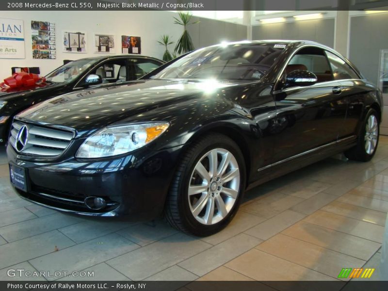 Majestic Black Metallic / Cognac/Black 2008 Mercedes-Benz CL 550