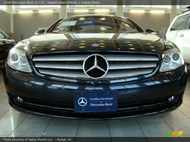 Majestic Black Metallic / Cognac/Black 2008 Mercedes-Benz CL 550