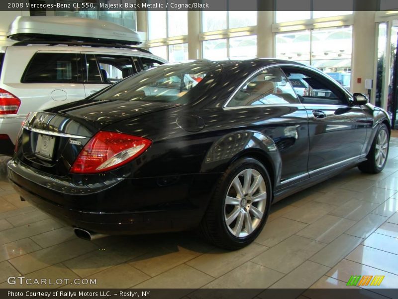 Majestic Black Metallic / Cognac/Black 2008 Mercedes-Benz CL 550