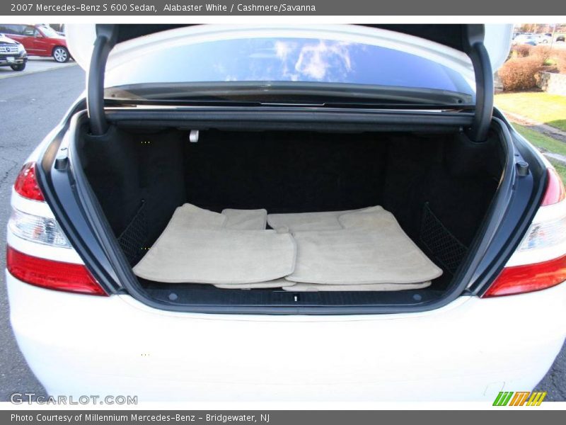Alabaster White / Cashmere/Savanna 2007 Mercedes-Benz S 600 Sedan