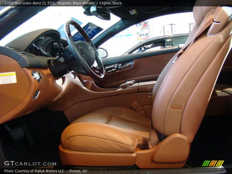 Majestic Black Metallic / Cognac/Black 2008 Mercedes-Benz CL 550