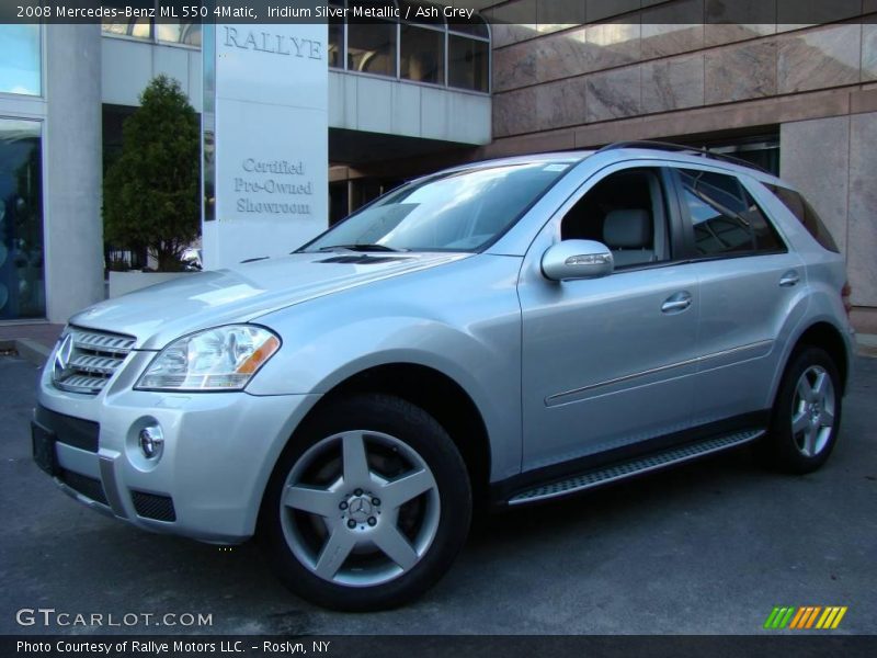 Iridium Silver Metallic / Ash Grey 2008 Mercedes-Benz ML 550 4Matic