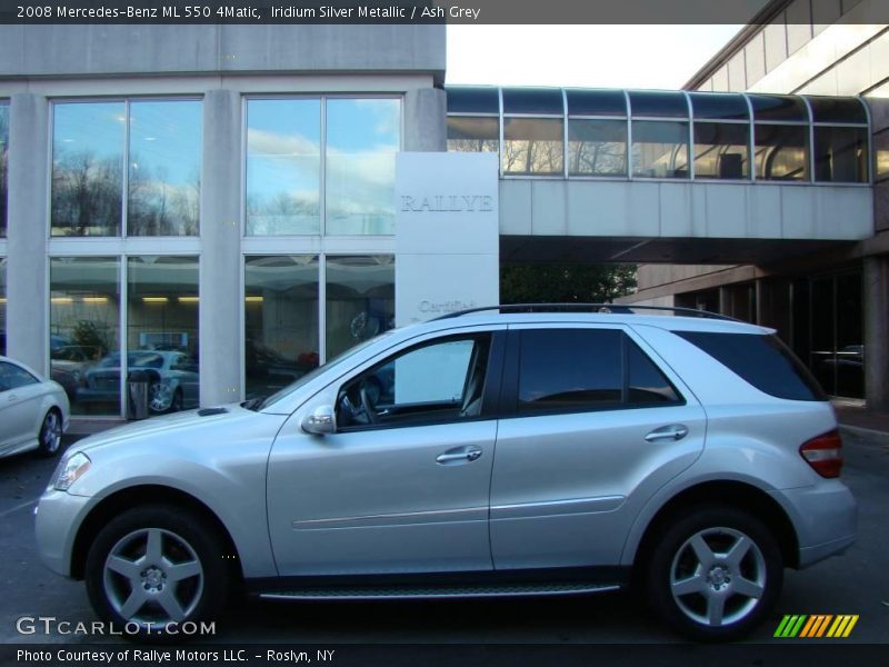 Iridium Silver Metallic / Ash Grey 2008 Mercedes-Benz ML 550 4Matic