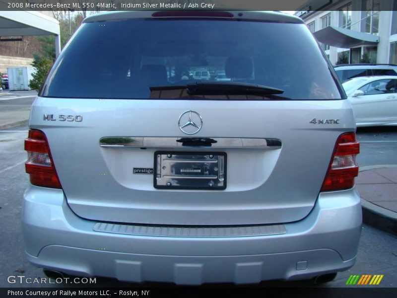 Iridium Silver Metallic / Ash Grey 2008 Mercedes-Benz ML 550 4Matic