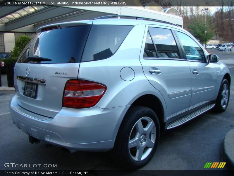 Iridium Silver Metallic / Ash Grey 2008 Mercedes-Benz ML 550 4Matic