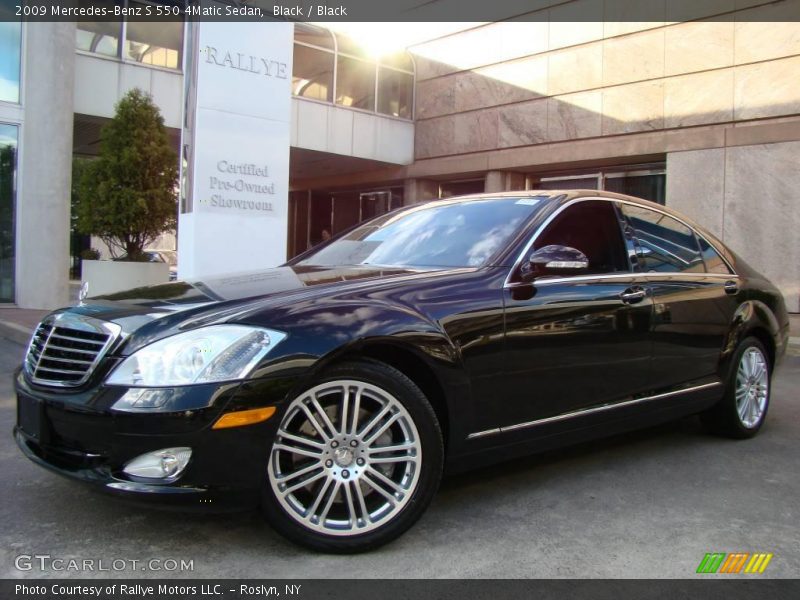 Black / Black 2009 Mercedes-Benz S 550 4Matic Sedan