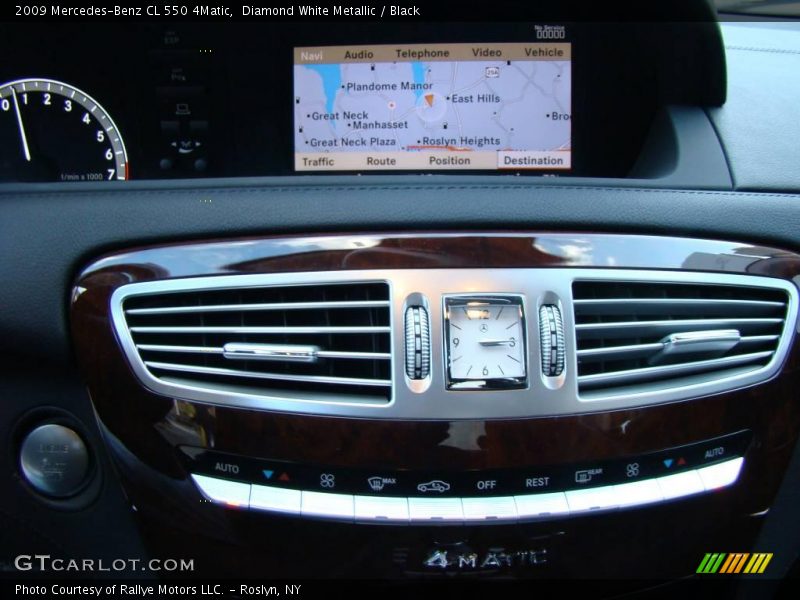 Diamond White Metallic / Black 2009 Mercedes-Benz CL 550 4Matic